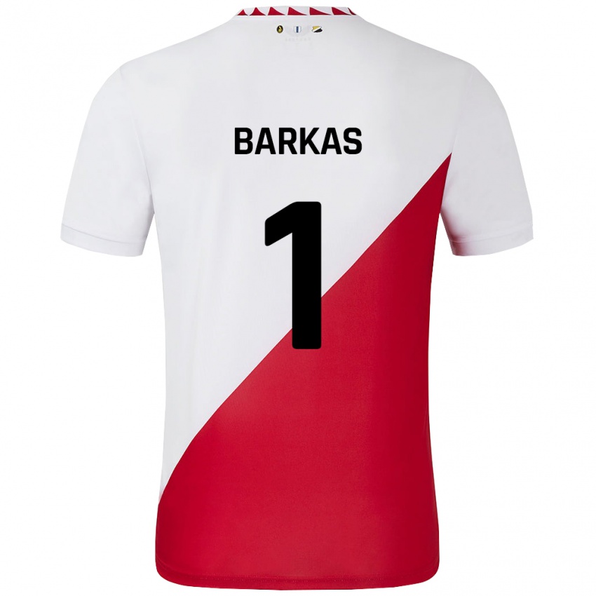 Kinder Vasilios Barkas #1 Weiß Rot Heimtrikot Trikot 2024/25 T-Shirt Schweiz