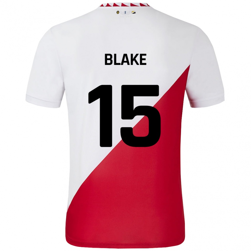 Kinder Adrian Blake #15 Weiß Rot Heimtrikot Trikot 2024/25 T-Shirt Schweiz