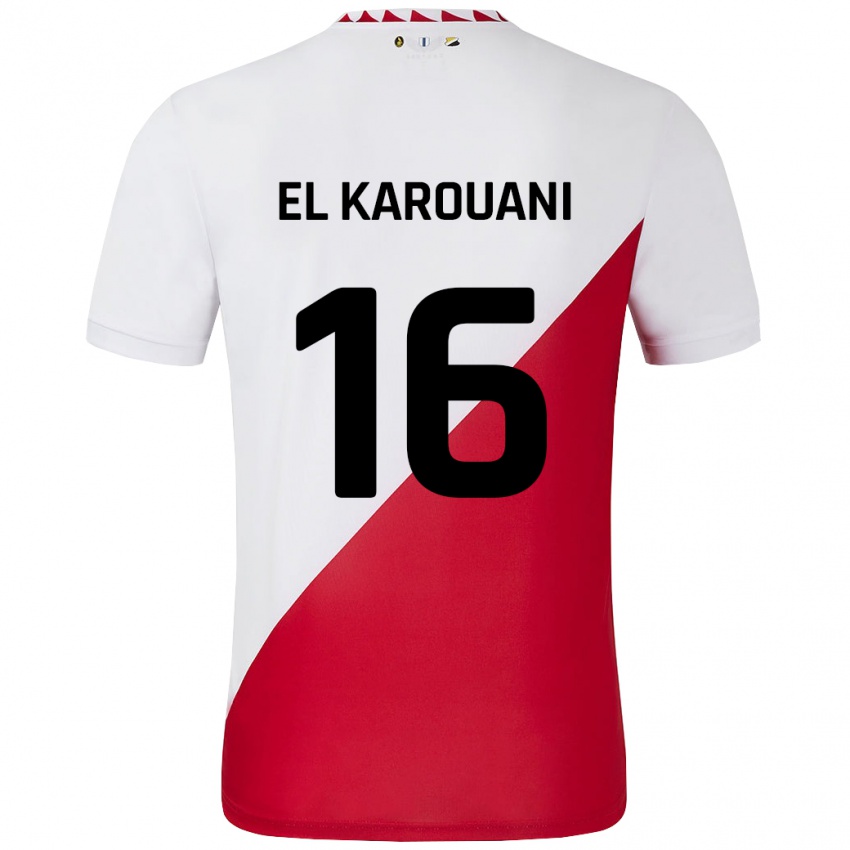 Kinder Souffian El Karouani #16 Weiß Rot Heimtrikot Trikot 2024/25 T-Shirt Schweiz