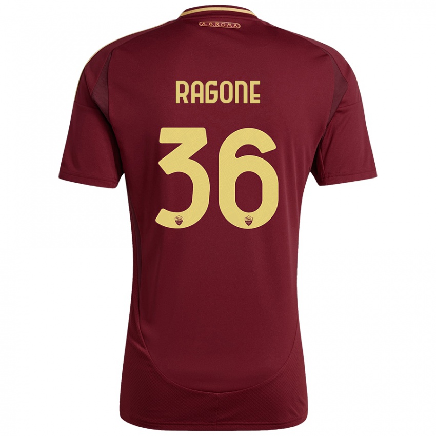 Kinder Diego Ragone #36 Rot Braun Gold Heimtrikot Trikot 2024/25 T-Shirt Schweiz