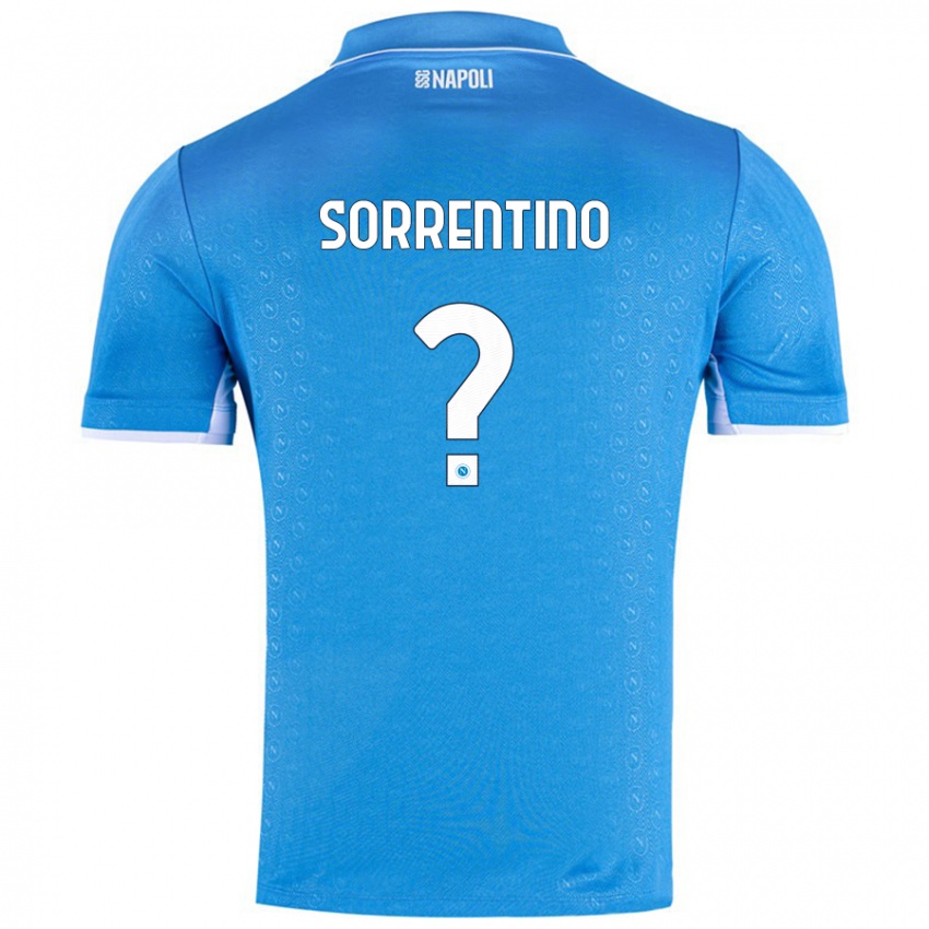 Enfant Maillot Andrea Sorrentino #0 Bleu Ciel Tenues Domicile 2024/25 T-Shirt Suisse