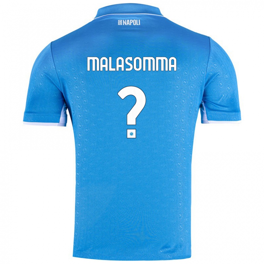 Enfant Maillot Matteo Malasomma #0 Bleu Ciel Tenues Domicile 2024/25 T-Shirt Suisse