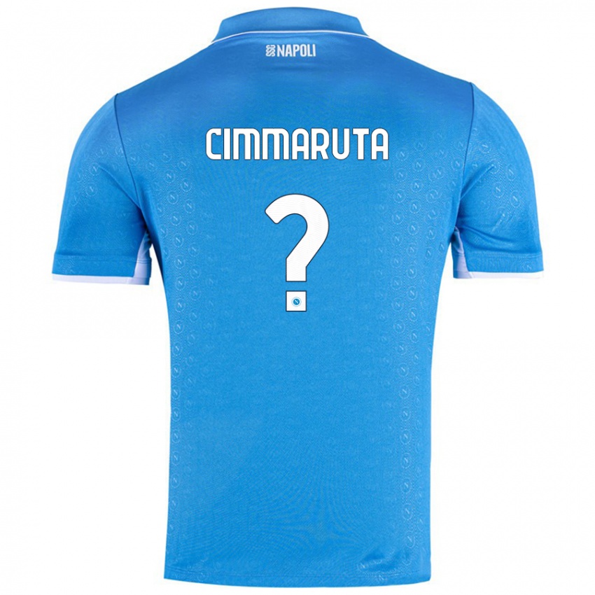 Enfant Maillot Antonio Cimmaruta #0 Bleu Ciel Tenues Domicile 2024/25 T-Shirt Suisse