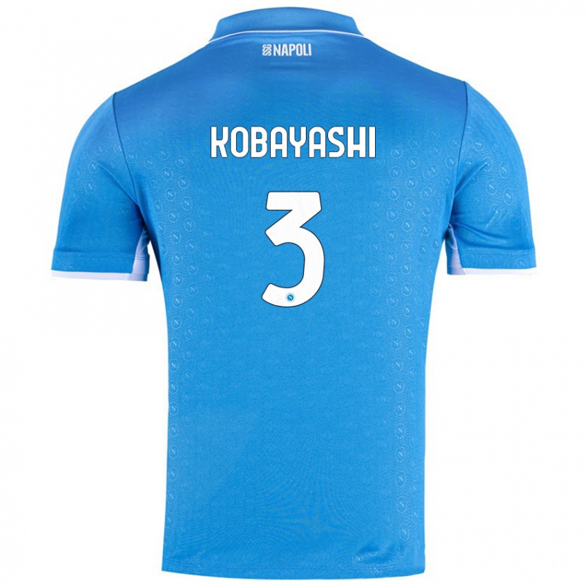 Enfant Maillot Miharu Kobayashi #3 Bleu Ciel Tenues Domicile 2024/25 T-Shirt Suisse