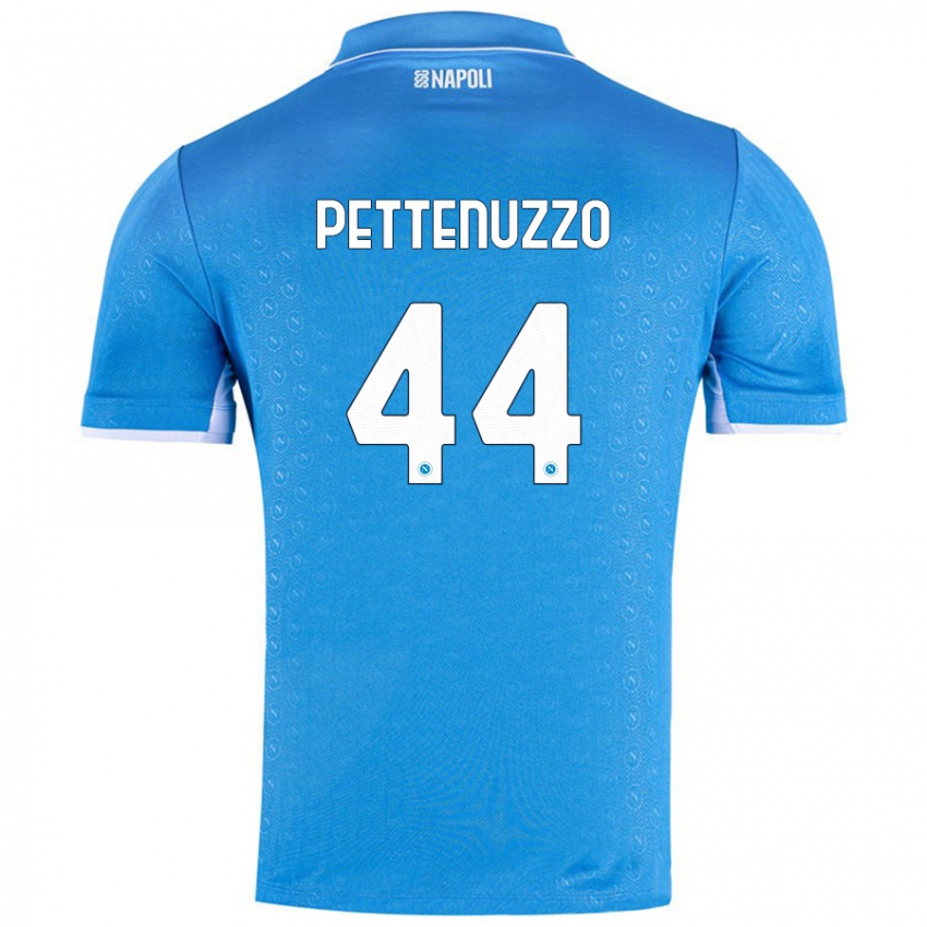 Enfant Maillot Tecla Pettenuzzo #44 Bleu Ciel Tenues Domicile 2024/25 T-Shirt Suisse