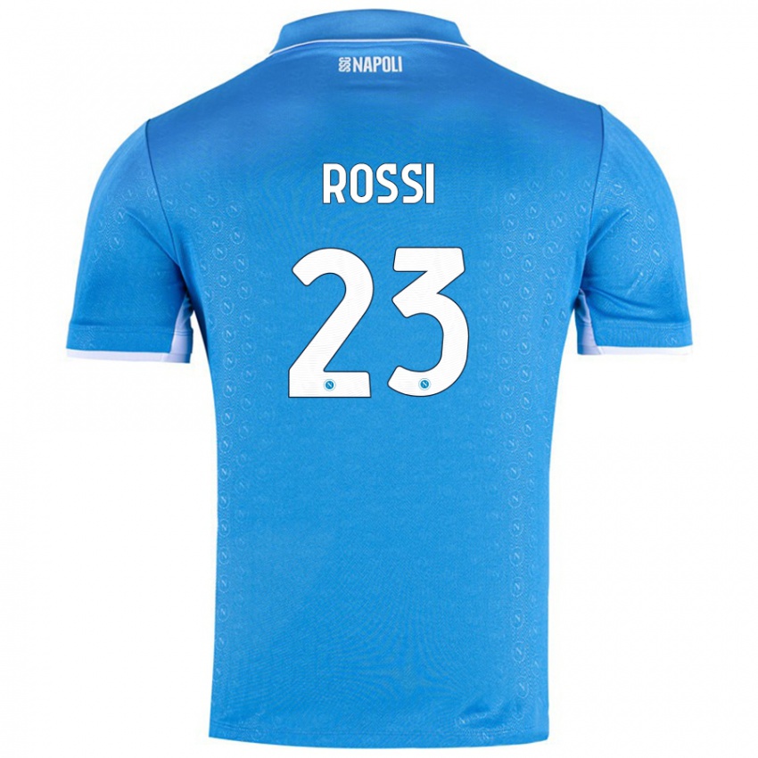 Enfant Maillot Leonardo Rossi #23 Bleu Ciel Tenues Domicile 2024/25 T-Shirt Suisse