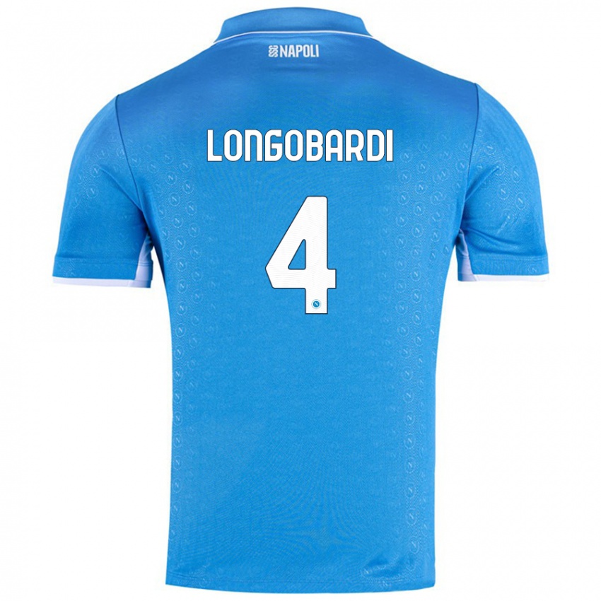 Kinder Salvatore Longobardi #4 Himmelblau Heimtrikot Trikot 2024/25 T-Shirt Schweiz