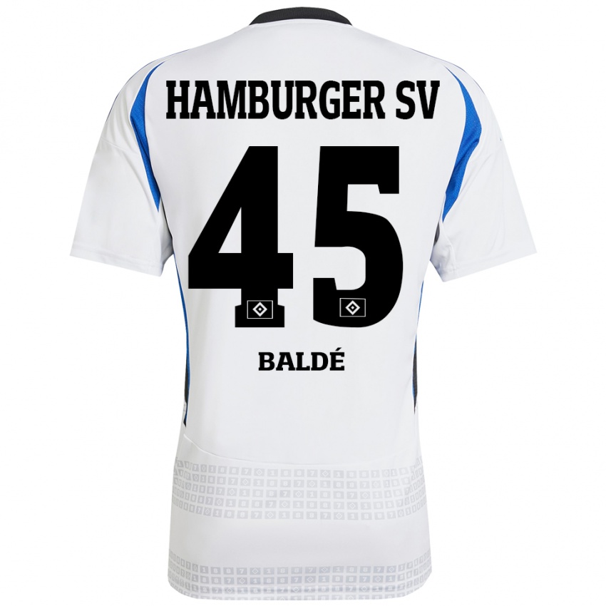 Kinder Fabio Baldé #45 Weiß Blau Heimtrikot Trikot 2024/25 T-Shirt Schweiz