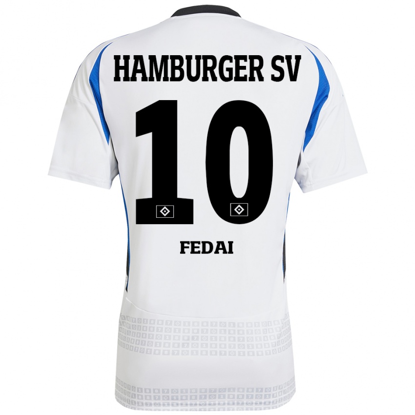 Kinder Martin Fedai #10 Weiß Blau Heimtrikot Trikot 2024/25 T-Shirt Schweiz