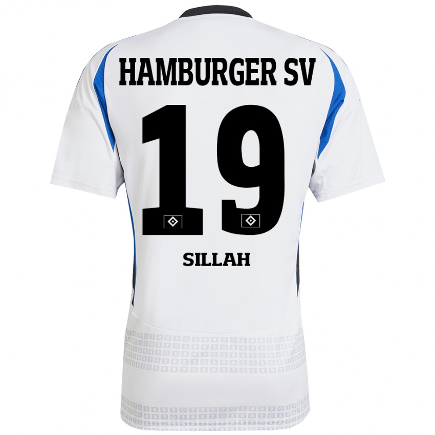 Kinder Omar Sillah #19 Weiß Blau Heimtrikot Trikot 2024/25 T-Shirt Schweiz