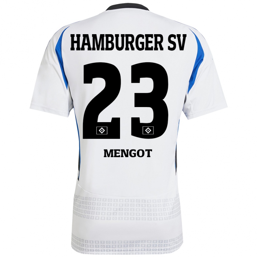 Kinder Ayukayoh Mengot #23 Weiß Blau Heimtrikot Trikot 2024/25 T-Shirt Schweiz