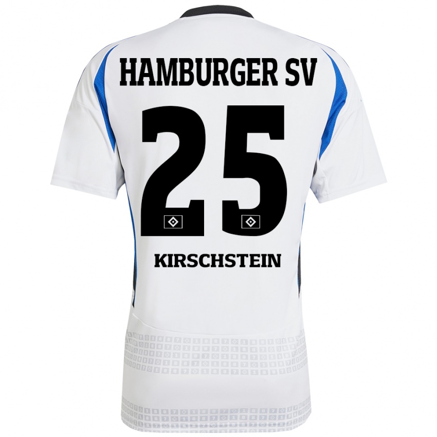 Kinder Merle Kirschstein #25 Weiß Blau Heimtrikot Trikot 2024/25 T-Shirt Schweiz