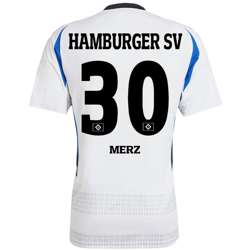 Kinder Selma Merz #30 Weiß Blau Heimtrikot Trikot 2024/25 T-Shirt Schweiz