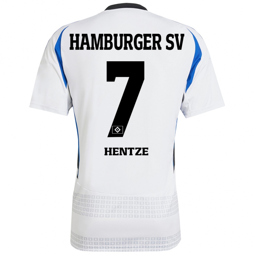 Kinder Tanita-Tammy Hentze #7 Weiß Blau Heimtrikot Trikot 2024/25 T-Shirt Schweiz