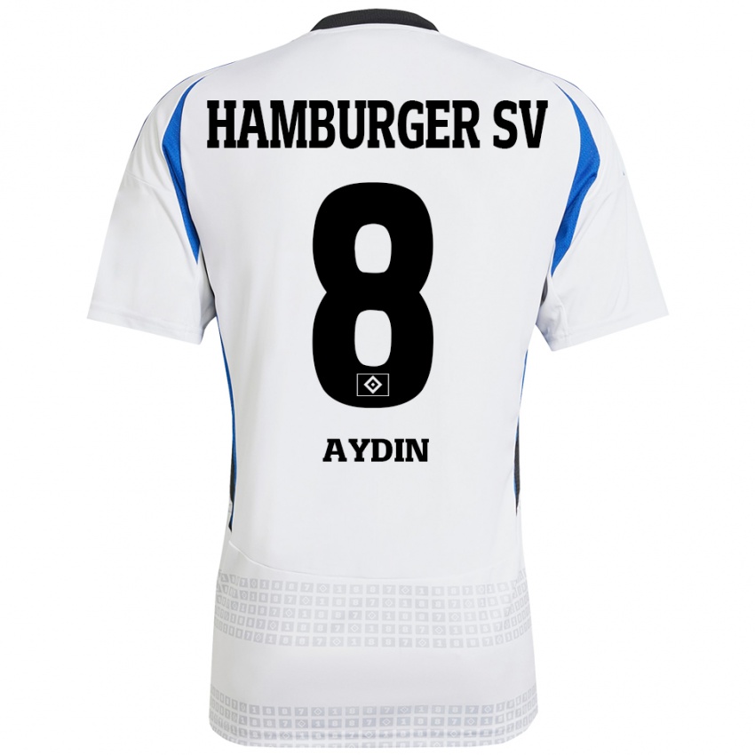 Kinder Songül Aydin #8 Weiß Blau Heimtrikot Trikot 2024/25 T-Shirt Schweiz