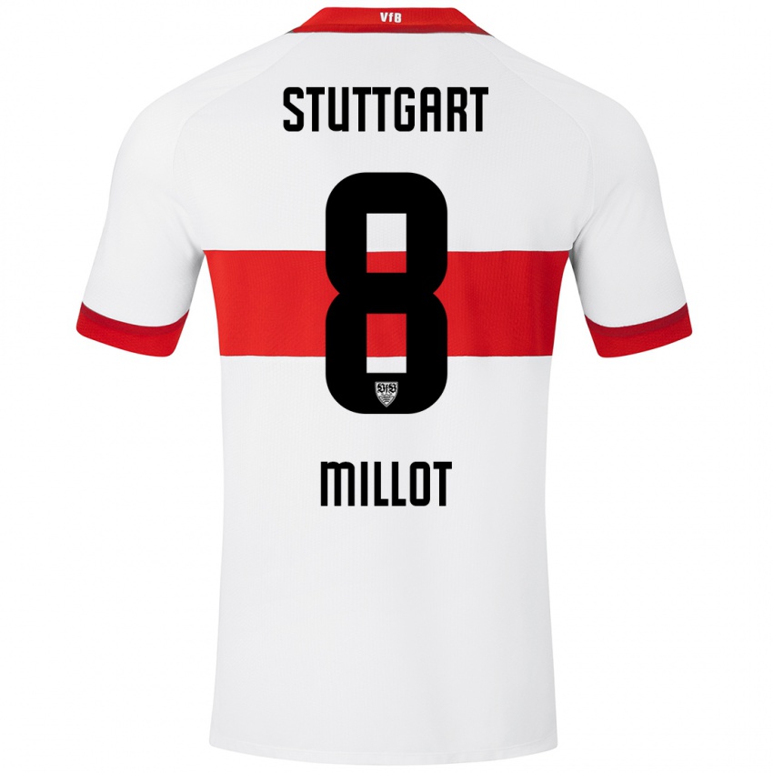 Kinder Enzo Millot #8 Weiß Rot Heimtrikot Trikot 2024/25 T-Shirt Schweiz