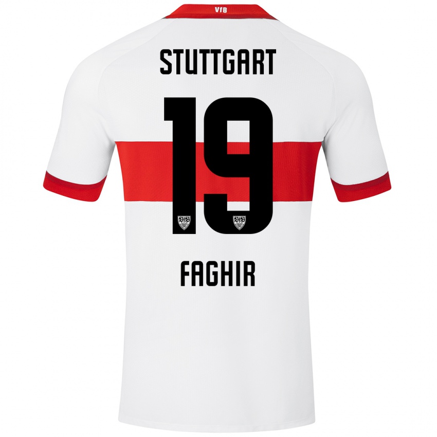 Kinder Wahid Faghir #19 Weiß Rot Heimtrikot Trikot 2024/25 T-Shirt Schweiz