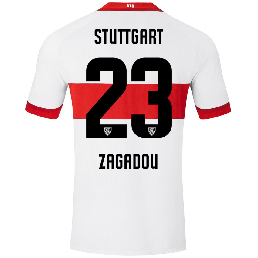 Kinder Dan-Axel Zagadou #23 Weiß Rot Heimtrikot Trikot 2024/25 T-Shirt Schweiz