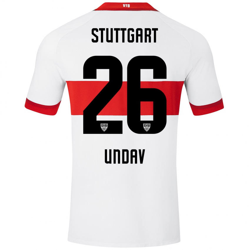 Kinder Deniz Undav #26 Weiß Rot Heimtrikot Trikot 2024/25 T-Shirt Schweiz