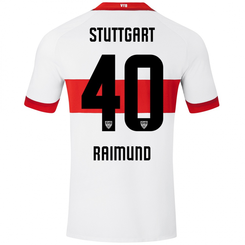 Kinder Luca Raimund #40 Weiß Rot Heimtrikot Trikot 2024/25 T-Shirt Schweiz