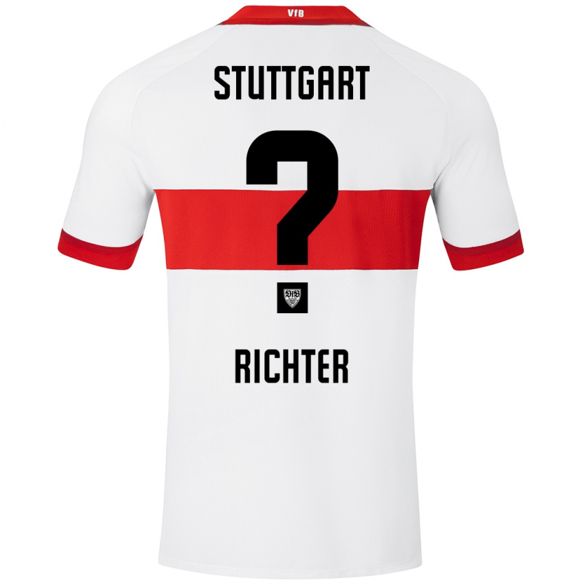 Kinder Nils Richter #0 Weiß Rot Heimtrikot Trikot 2024/25 T-Shirt Schweiz