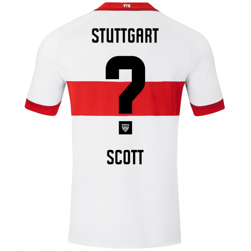 Kinder Elijah Scott #0 Weiß Rot Heimtrikot Trikot 2024/25 T-Shirt Schweiz