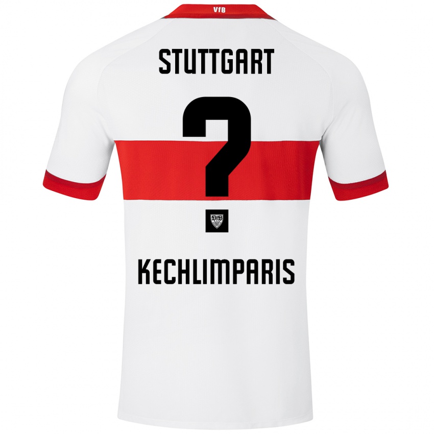 Kinder Ioannis Kechlimparis #0 Weiß Rot Heimtrikot Trikot 2024/25 T-Shirt Schweiz