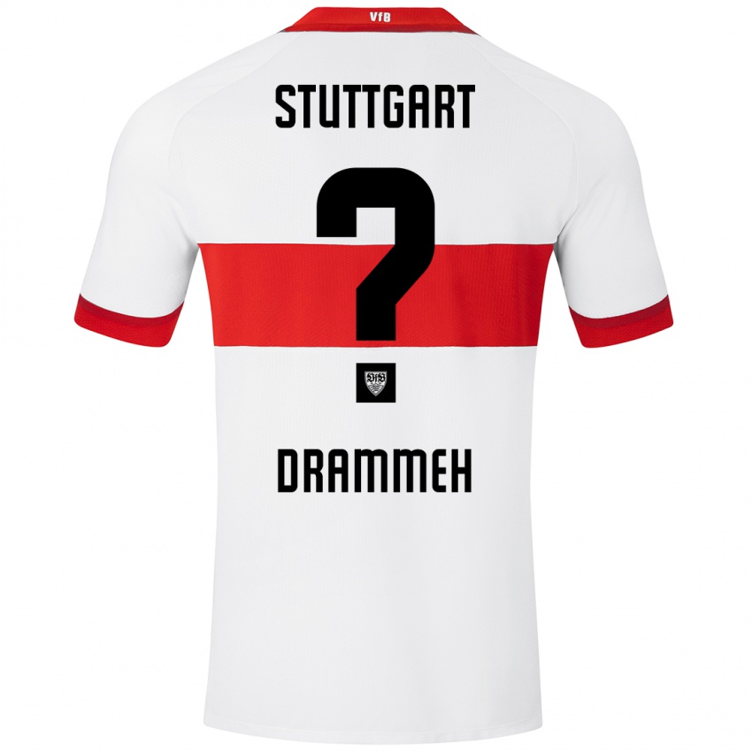 Kinder Mohamed Drammeh #0 Weiß Rot Heimtrikot Trikot 2024/25 T-Shirt Schweiz