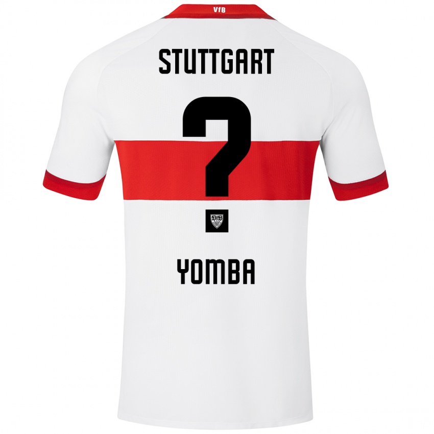 Kinder Jeremy Noah Djeukui Yomba #0 Weiß Rot Heimtrikot Trikot 2024/25 T-Shirt Schweiz