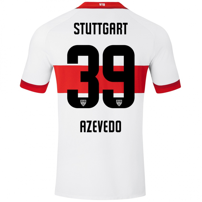 Kinder Alexandre Azevedo #39 Weiß Rot Heimtrikot Trikot 2024/25 T-Shirt Schweiz