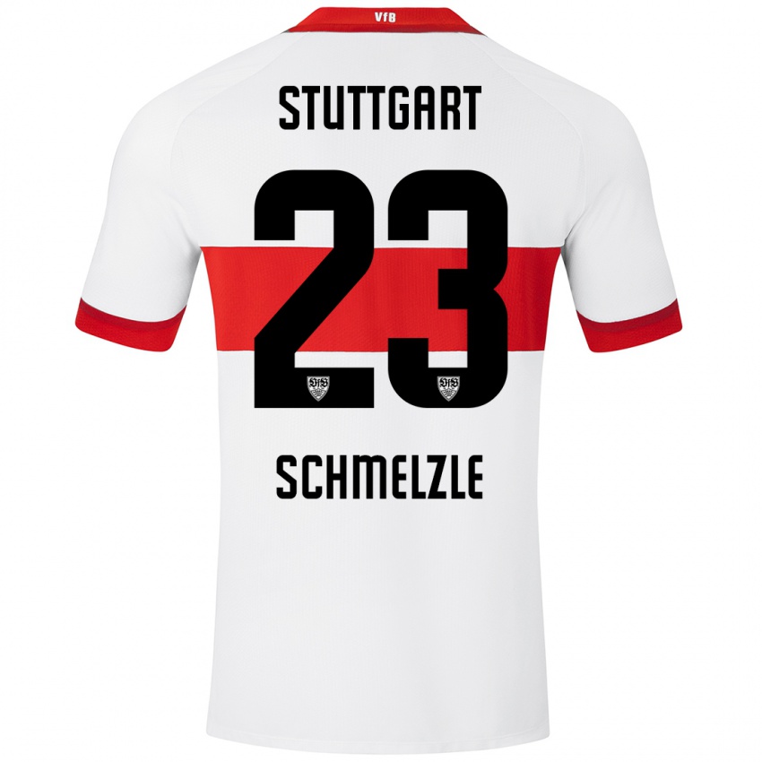 Kinder Marlen Schmelzle #23 Weiß Rot Heimtrikot Trikot 2024/25 T-Shirt Schweiz