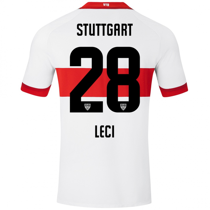 Kinder Besarta Leci #28 Weiß Rot Heimtrikot Trikot 2024/25 T-Shirt Schweiz