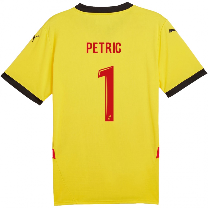 Kinder Denis Petric #1 Gelb Rot Heimtrikot Trikot 2024/25 T-Shirt Schweiz