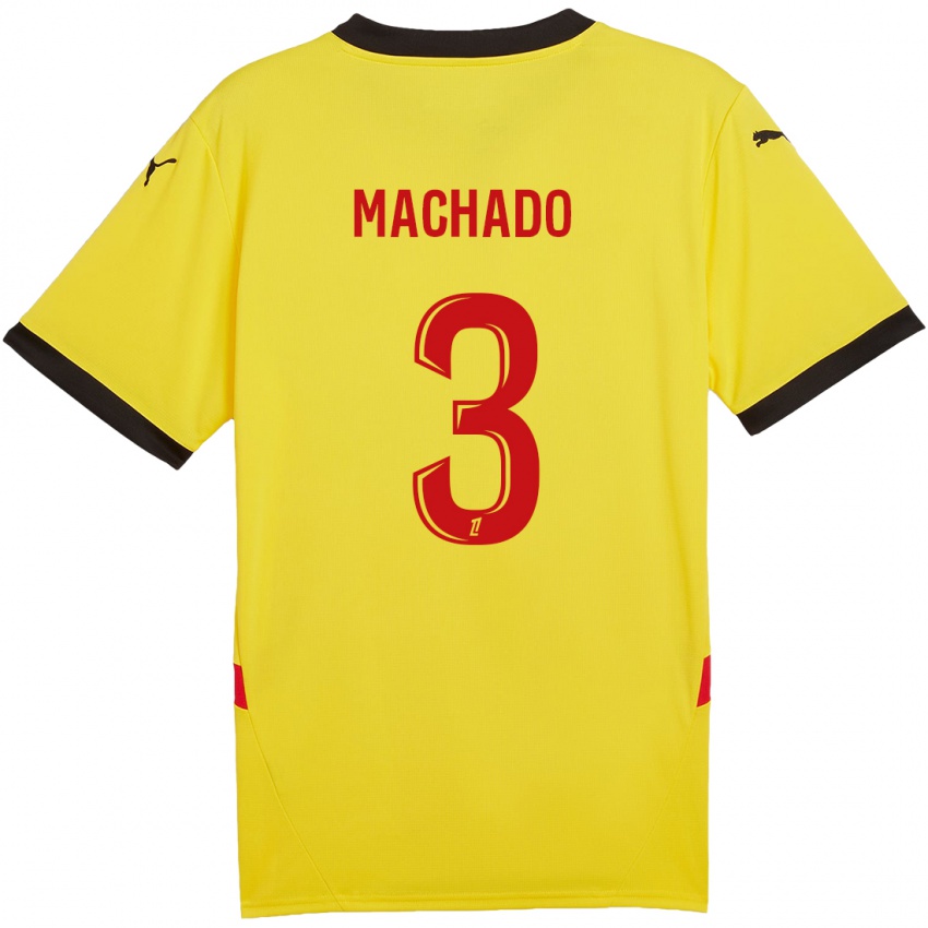 Kinder Deiver Machado #3 Gelb Rot Heimtrikot Trikot 2024/25 T-Shirt Schweiz