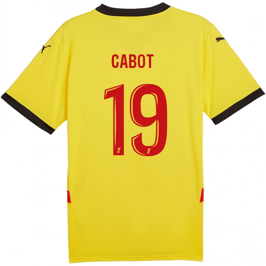 Kinder Jimmy Cabot #19 Gelb Rot Heimtrikot Trikot 2024/25 T-Shirt Schweiz