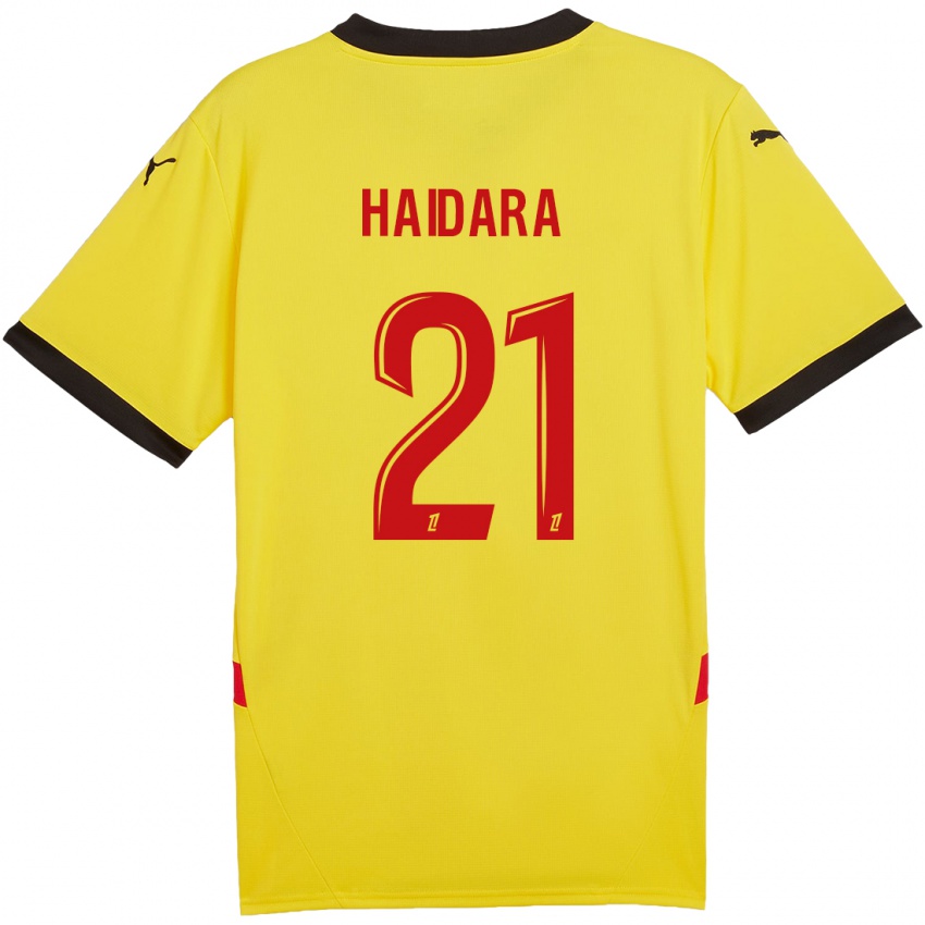 Kinder Massadio Haidara #21 Gelb Rot Heimtrikot Trikot 2024/25 T-Shirt Schweiz