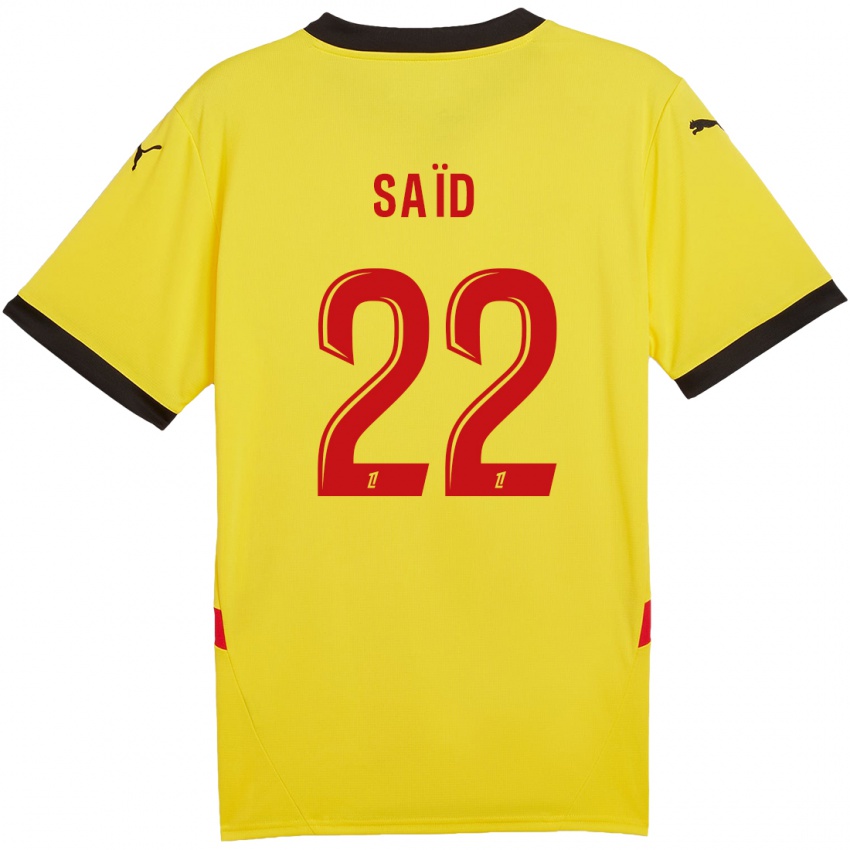 Kinder Wesley Saïd #22 Gelb Rot Heimtrikot Trikot 2024/25 T-Shirt Schweiz