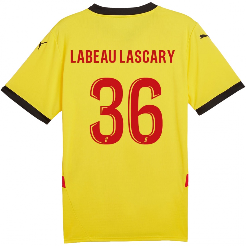 Kinder Rémy Labeau Lascary #36 Gelb Rot Heimtrikot Trikot 2024/25 T-Shirt Schweiz