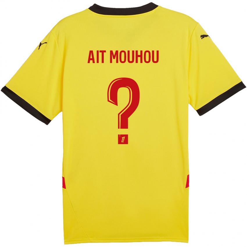 Kinder Nassim Ait Mouhou #0 Gelb Rot Heimtrikot Trikot 2024/25 T-Shirt Schweiz