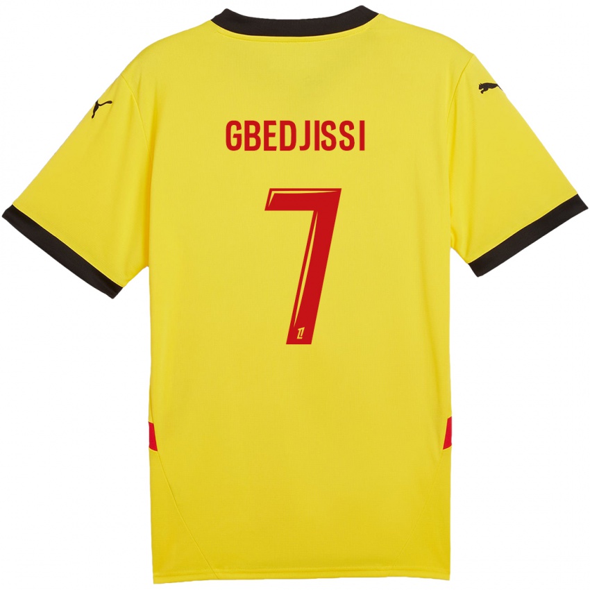 Kinder Aude Gbedjissi #7 Gelb Rot Heimtrikot Trikot 2024/25 T-Shirt Schweiz