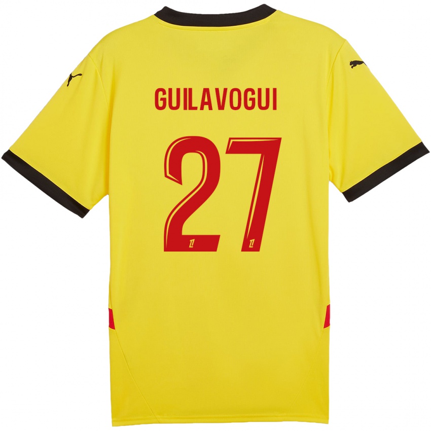 Kinder Morgan Guilavogui #27 Gelb Rot Heimtrikot Trikot 2024/25 T-Shirt Schweiz