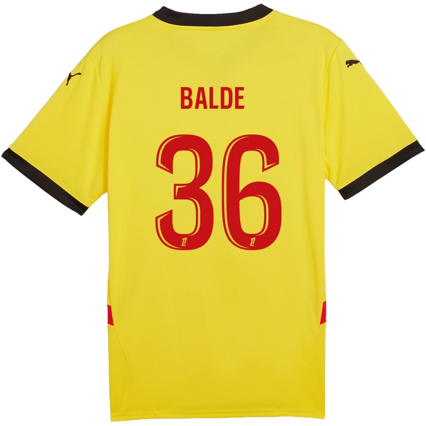 Kinder Ibrahima Baldé #36 Gelb Rot Heimtrikot Trikot 2024/25 T-Shirt Schweiz