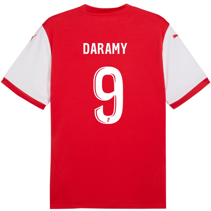 Kinder Mohamed Daramy #9 Rot Weiß Heimtrikot Trikot 2024/25 T-Shirt Schweiz