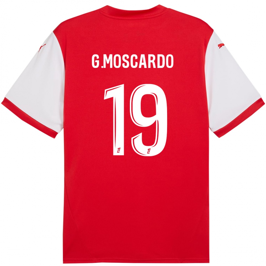 Kinder Gabriel Moscardo #19 Rot Weiß Heimtrikot Trikot 2024/25 T-Shirt Schweiz