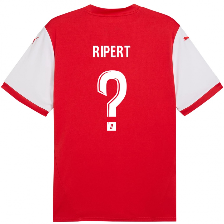 Kinder Léo Ripert #0 Rot Weiß Heimtrikot Trikot 2024/25 T-Shirt Schweiz