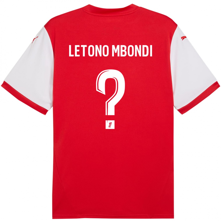 Kinder Christ-Emmanuel Letono Mbondi #0 Rot Weiß Heimtrikot Trikot 2024/25 T-Shirt Schweiz