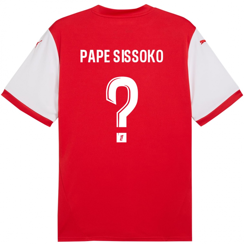 Kinder Niama Pape Sissoko #0 Rot Weiß Heimtrikot Trikot 2024/25 T-Shirt Schweiz