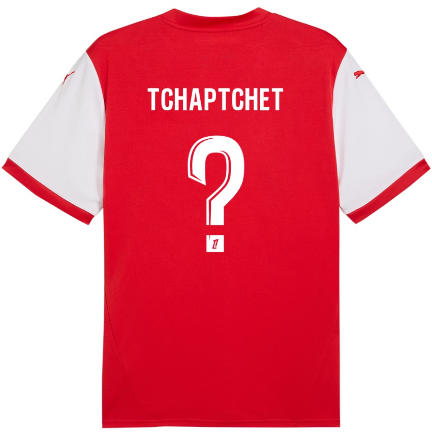 Enfant Maillot Arthur Tchaptchet #0 Rouge Blanc Tenues Domicile 2024/25 T-Shirt Suisse