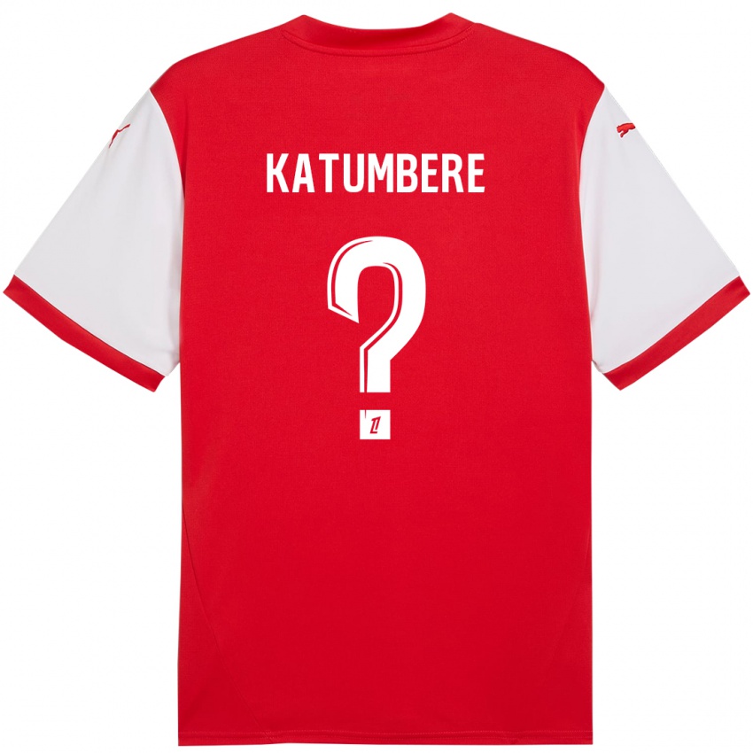 Kinder Noah Katumbere #0 Rot Weiß Heimtrikot Trikot 2024/25 T-Shirt Schweiz