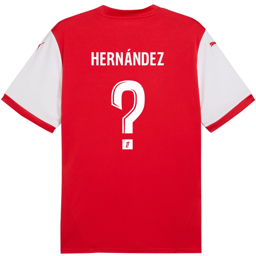 Kinder Melvin Hernández #0 Rot Weiß Heimtrikot Trikot 2024/25 T-Shirt Schweiz